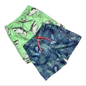 2 Piece Carter’s Boys Swim Trunks Sz 5 4/5